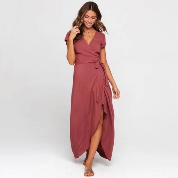 L*Space Goa Maxi‎ Dress, Currant - Picture 1 of 5